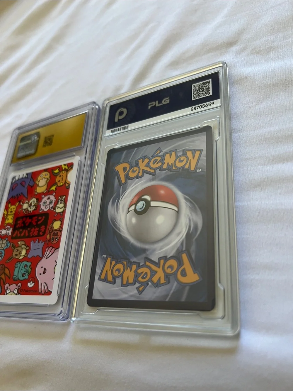 Pokemon Yellow Raichu & Alolan Exeggutor Graded Trading Cards